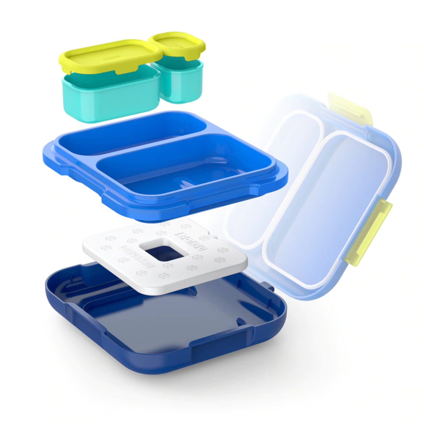 Bestuurbaar inzet los van Lunchbox met koelelement - deleukstelunch